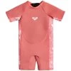 Roxy 1.5mm Syncro Back Zip Short Sleeve Springsuit - Toddler Girls' -Roxy Sales roxy 1 5mm syncro back zip short sleeve springsuit toddler girls 0