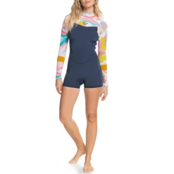 Roxy 2/2 Syncro Long Sleeve Back Zip Springsuit - Women's -Roxy Sales roxy 2 2 syncro long sleeve back zip springsuit women s 3