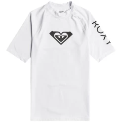 Roxy Whole Hearted Short Sleeve Rashguard - Women's -Roxy Sales roxy whole hearted short sleeve rashguard women s 10